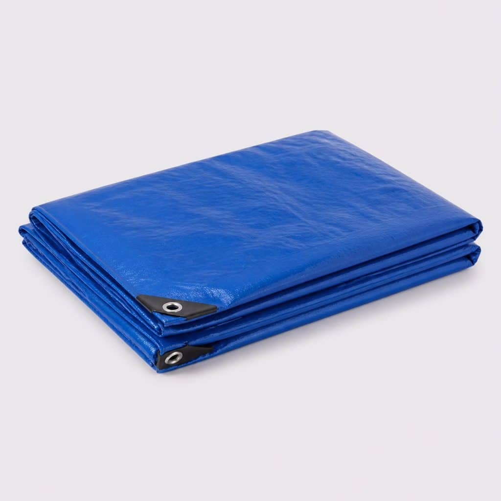 Bâche de piscine rectangulaire 4x2m compacte presente seul