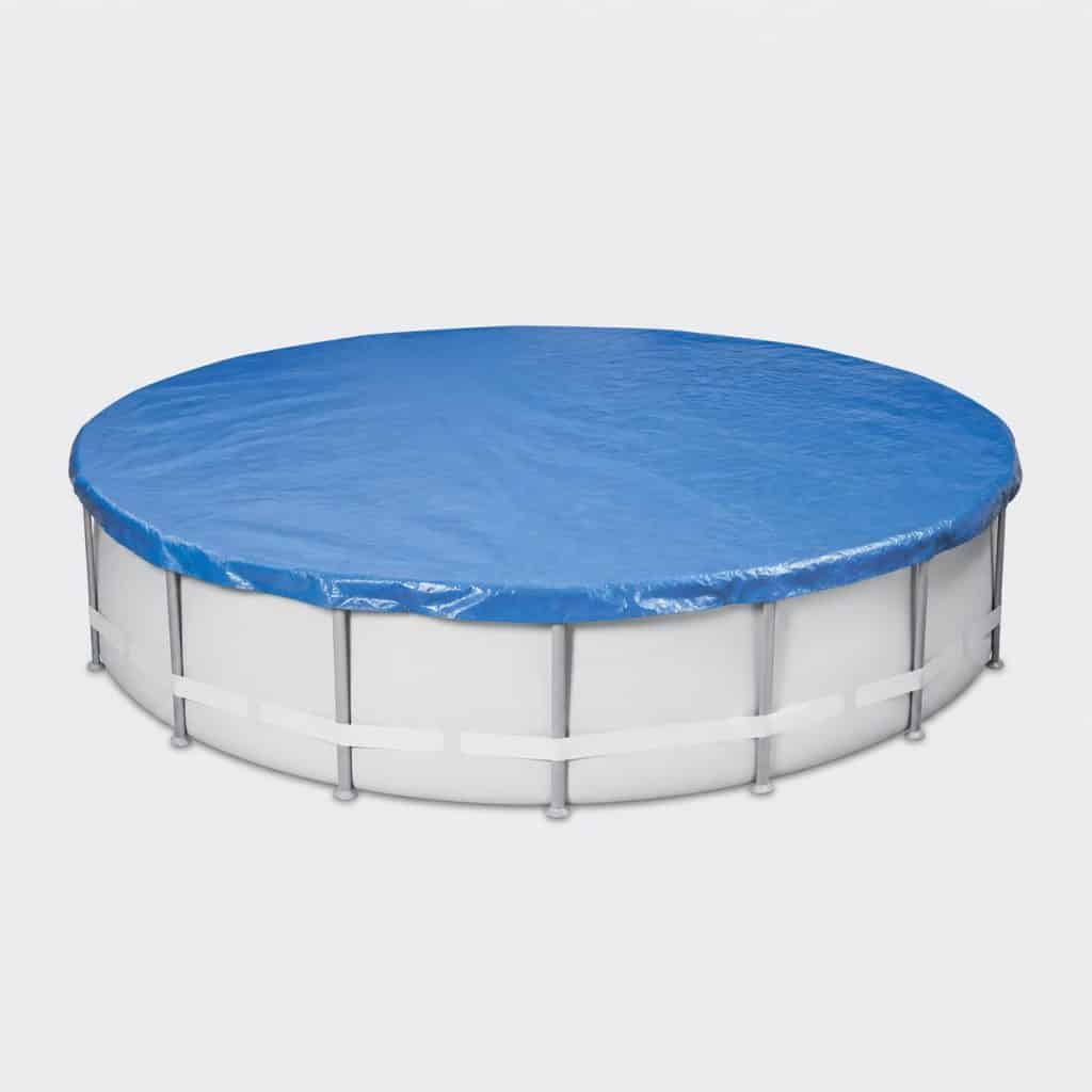 Bâche de piscine ronde presente seul