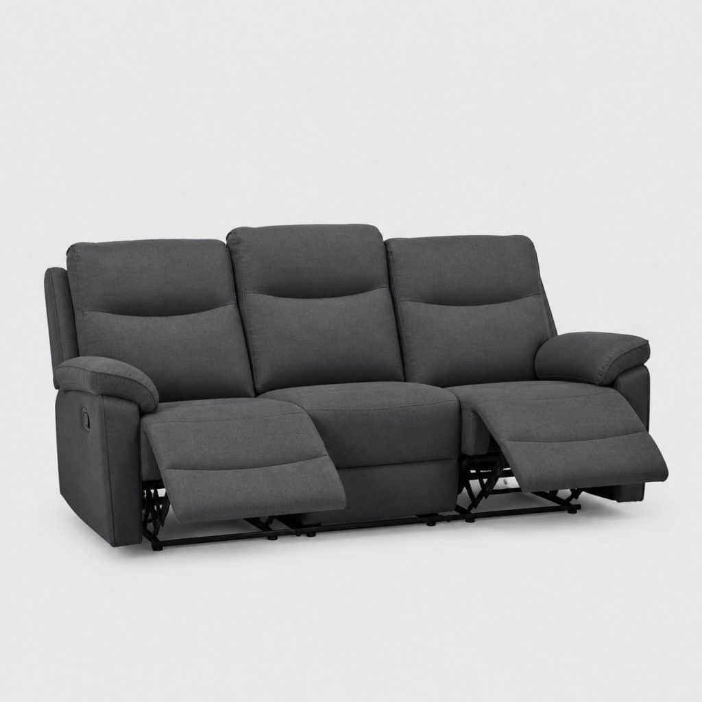 Canapé relax 3 places tissu presente seul