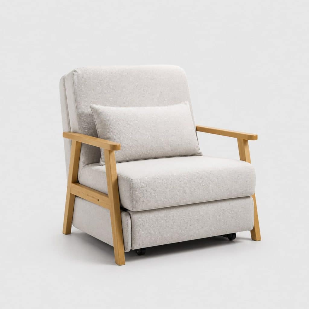Fauteuil convertible confort ergonomique presente seul