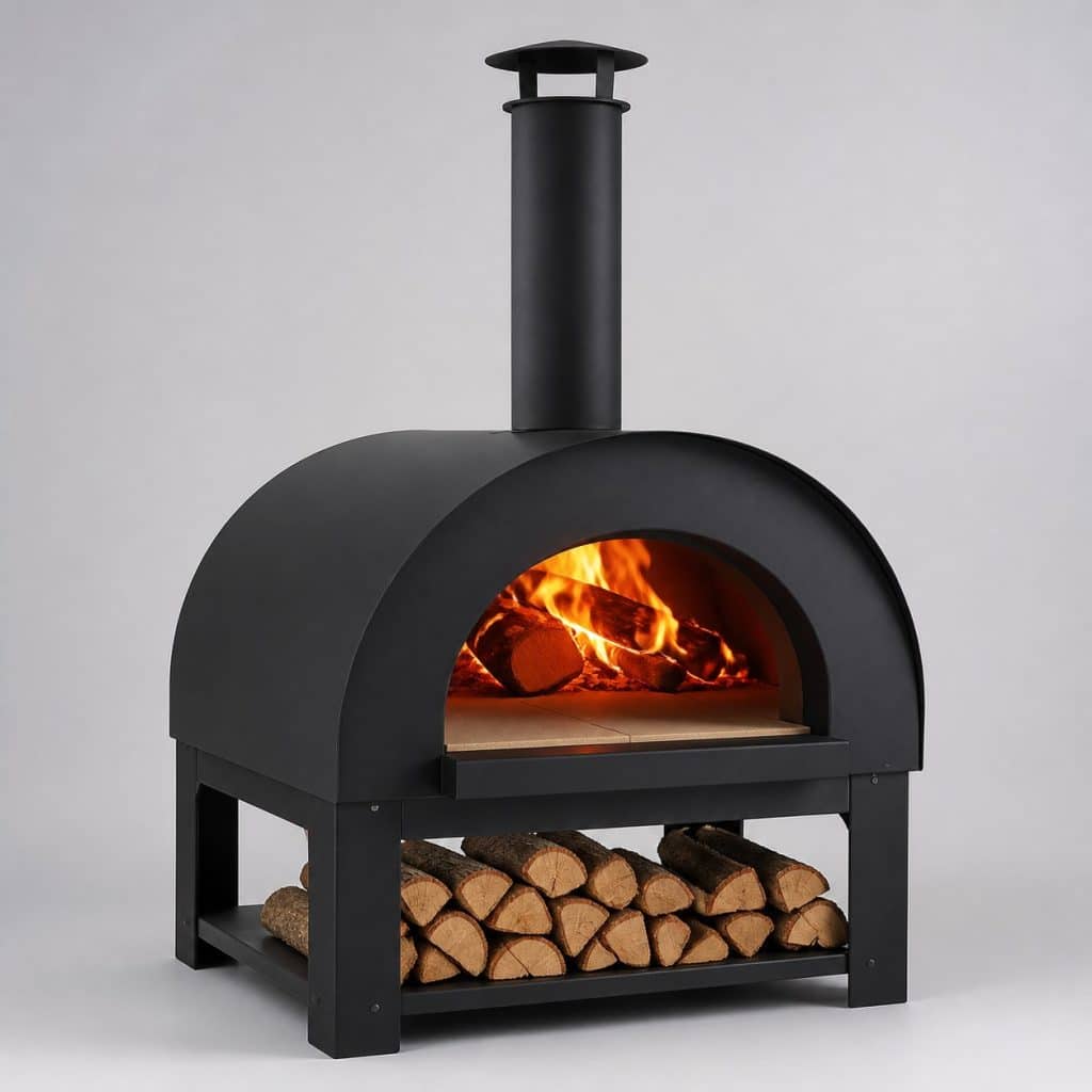 Four à pizza à bois presente seul