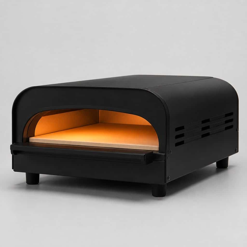 Four à pizza électrique compact presente seul