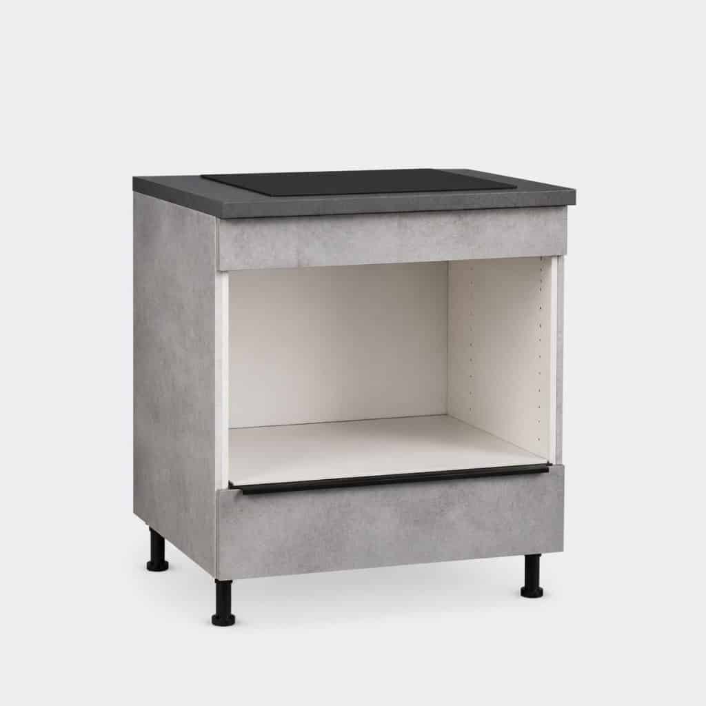 Meuble bas four et plaque de cuisson presente seul
