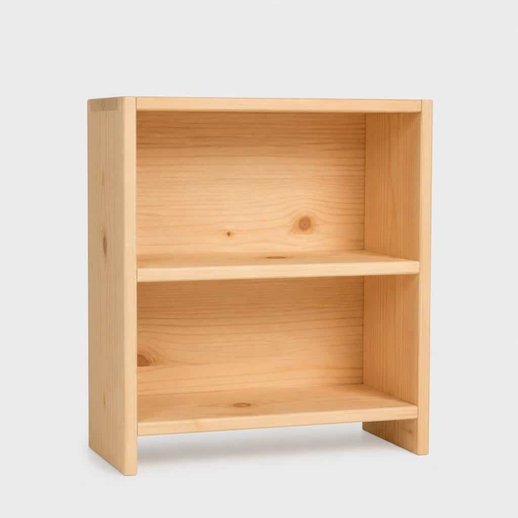 Petite étagère en bois compacte presente seul