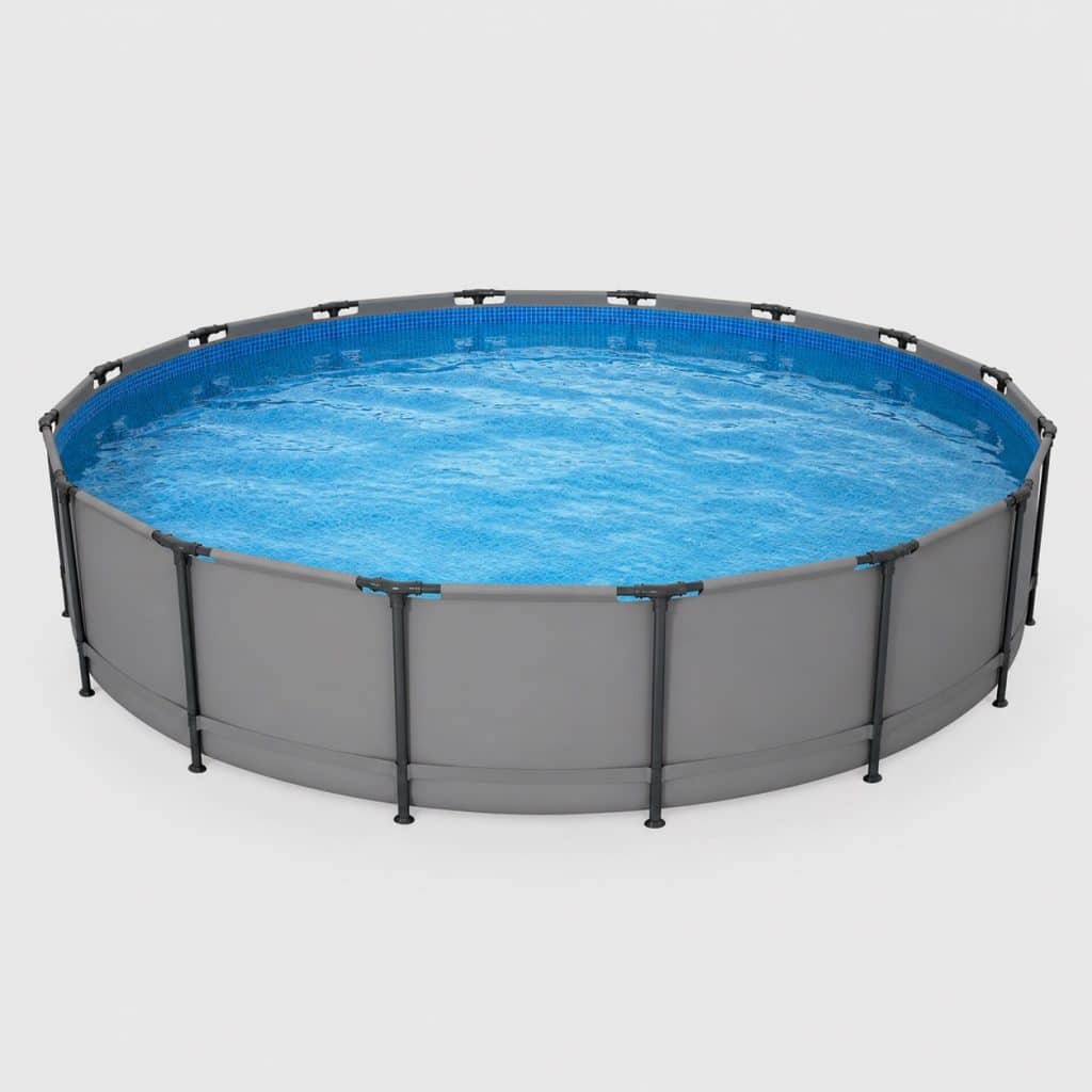 Piscine tubulaire ronde grand diamètre presente seul