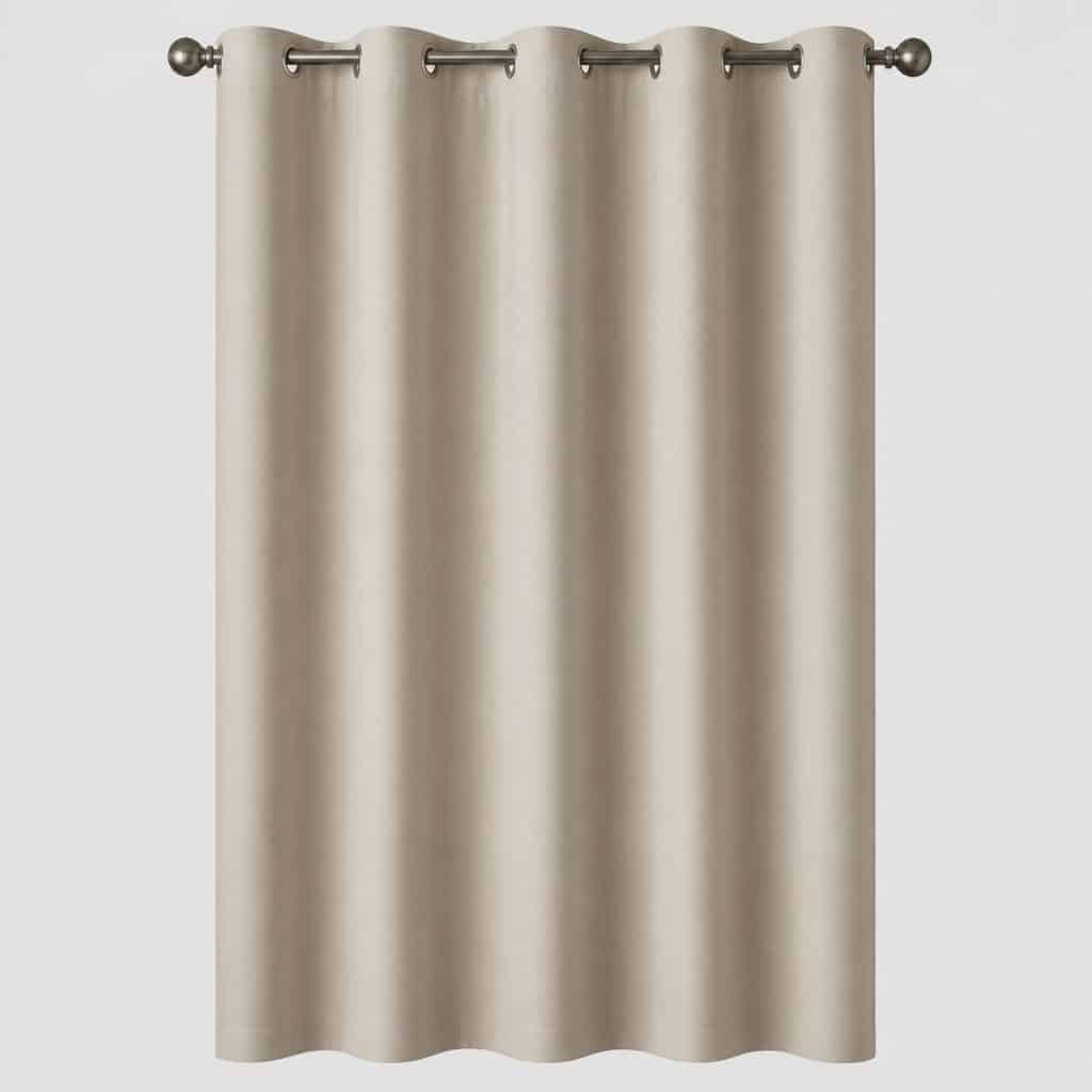 Rideau occultant beige presente seul