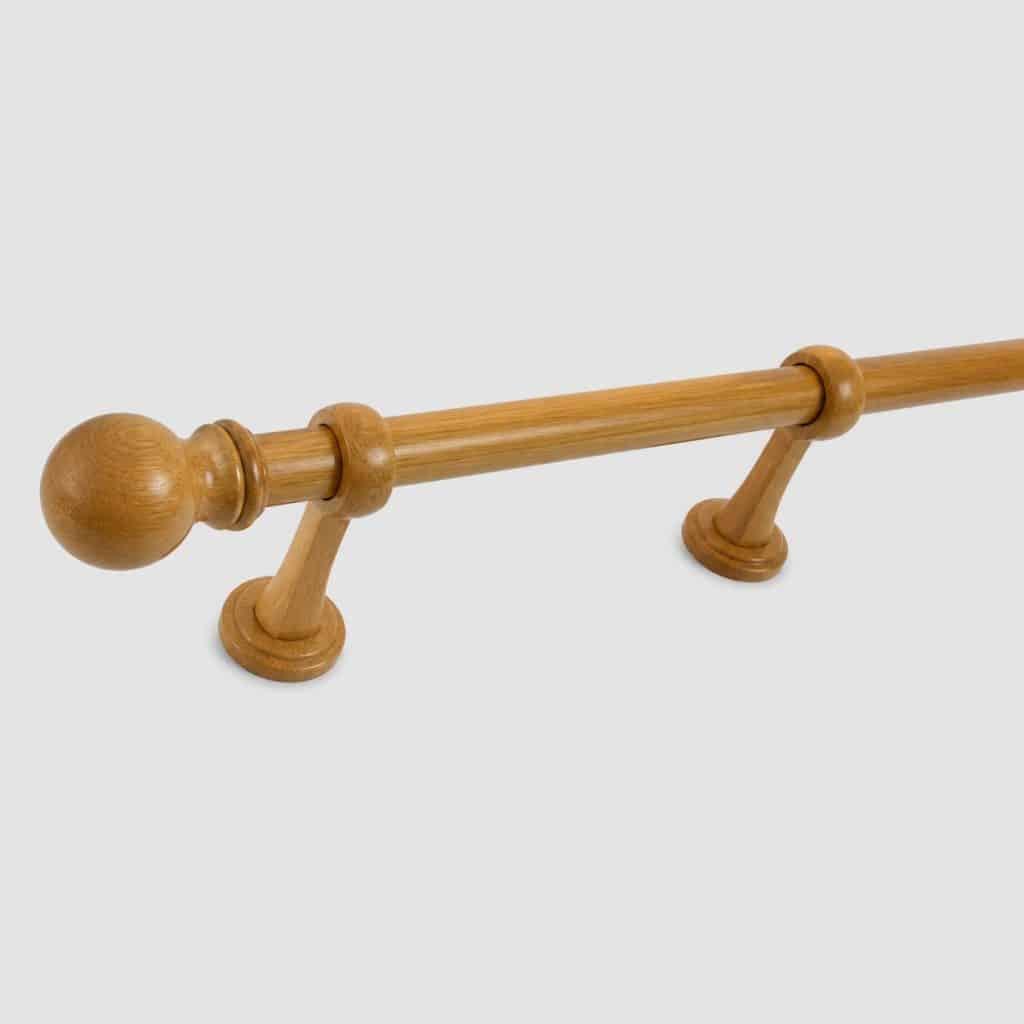 Tringle à rideau en bois presente seul